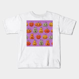 Funny Pumpkin Halloween Gift Kids T-Shirt